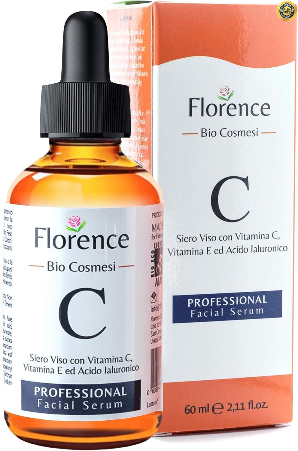 60ml Bio Sérum Facial con Vitamina C, E, Ácido Hialurónico puro 100% or